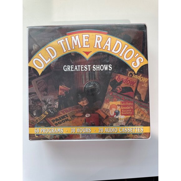 Old-Time Radio's Greatest Shows 20 Audio Cassette Set 60 Programs 30 Hours - Picture 1 of 5